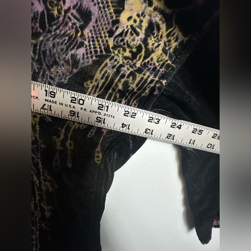 CITRON Silk Rayon Blend Burnout Velvet Kimono Topper Cardi Size XS - Picture 13 of 14